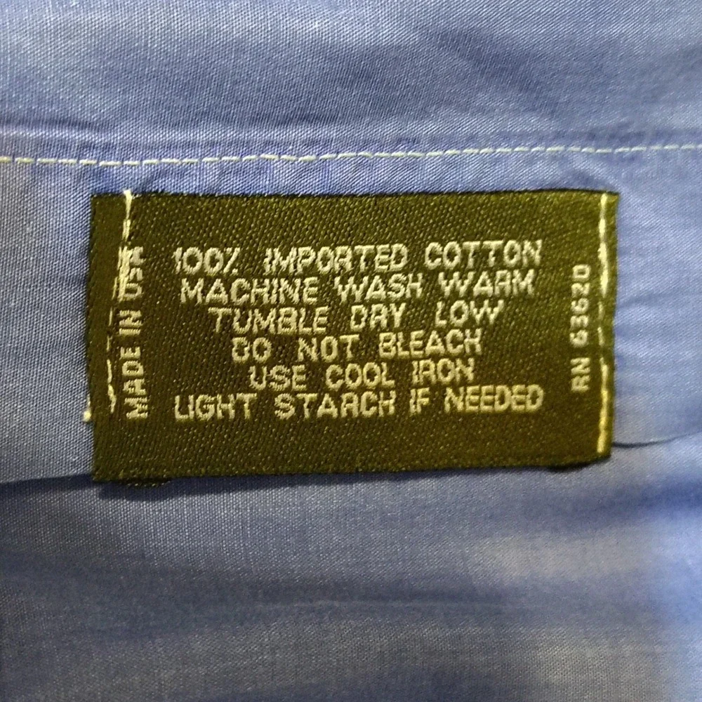 Gitman Bros Master Shirt  Mens Large Blue Cotton Button Down‎ Shirt USA Made 3